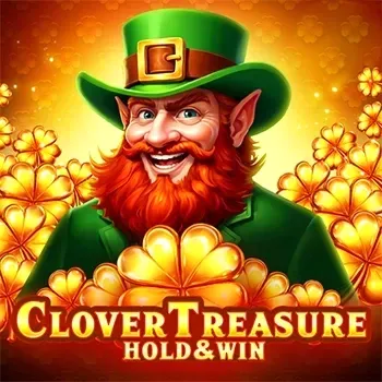 Clover Treasure Hold & Win slot game with leprechaun and gold clovers