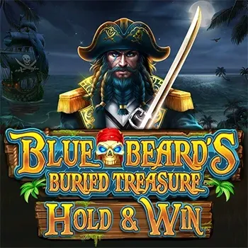 Blue Beard's Buried Treasure Hold & Win slot game with pirate captain